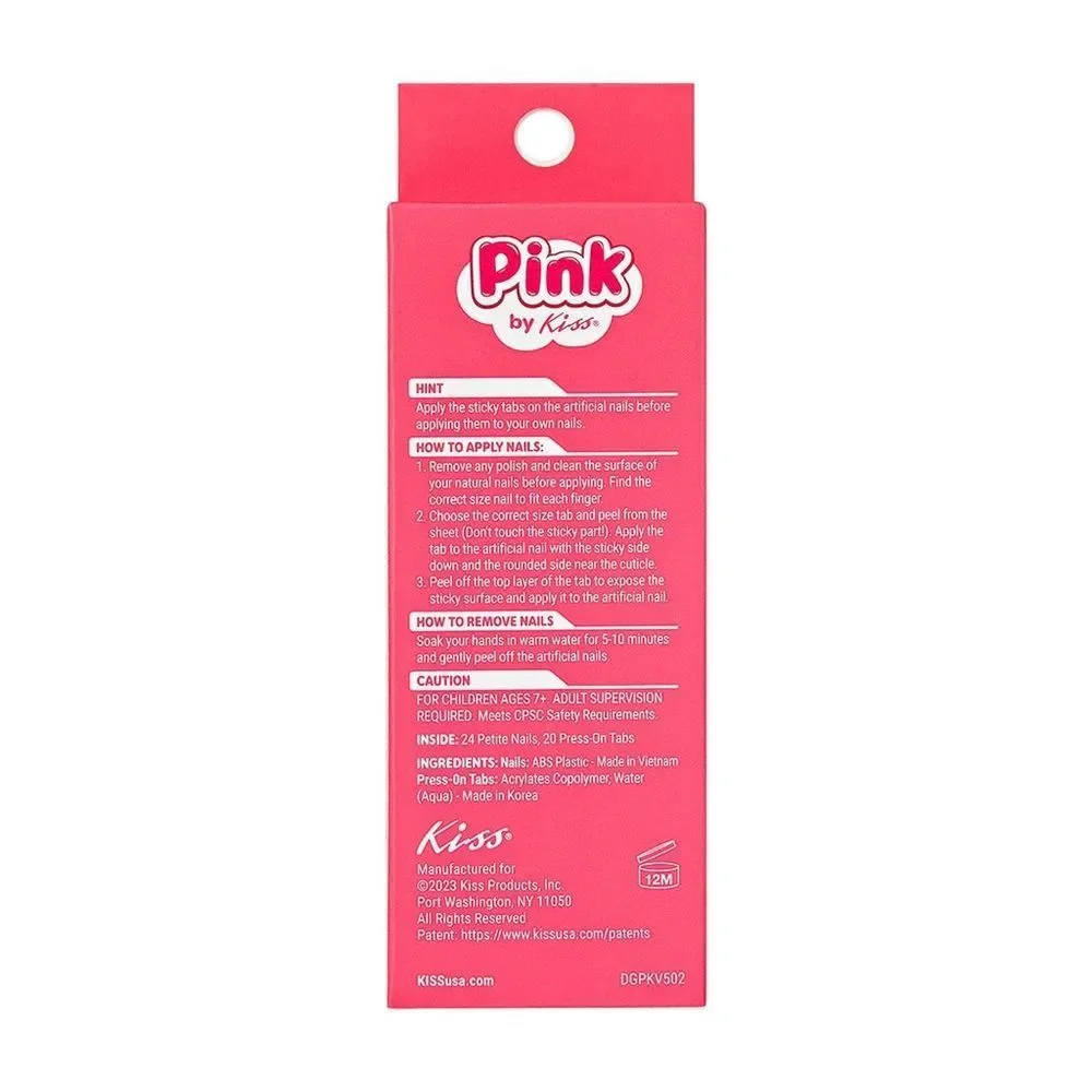 New 24 Pink by KISS Nails NWT Mom Approved